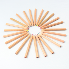 Crayon à mine multicolore de haute qualité 12 couleurs Crayon de couleur de 7 pouces en tubes avec taille-crayon